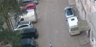 რუსთავის ეზო ახალი წლის ღამის შემდეგ-ფოტოს მოქალაქე ავრცელებს