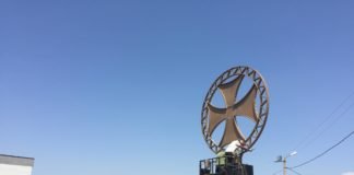 ქარისგან დაზიანებული ბოლნური ჯვრის აღდგენა მოხდა