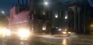 ძლიერი წვიმა ქუთაისში -სახლები და ეზოები დაიტბორა