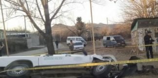 ავტოსაგზაო შემთხვევა მარნეულში-სასაზღვრო პოლიციის ავტომობილი არხში გადავარდა