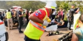 სატვირთო ავტომობილი, რომელსაც ასამდე მიგრანტი გადაჰყავდა, ხევში გადავარდა