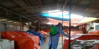 ქალაქ გარდაბნის ბაზარში სადეზინფექციო სამუშაოები ჩატარდა