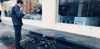 შარტავას გამზირზე საყოფაცხოვრებო ნარჩენების ურნა დაიწვა