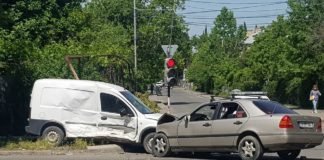 მშენებელთა ქუჩაზე ავტოსაგზაო შემთხვევა მოხდა