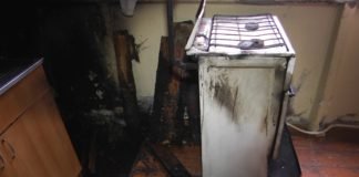 საცხოვრებელ სახლში გაზის მილს ცეცხლი გაუჩნდა (+ვიდეო)