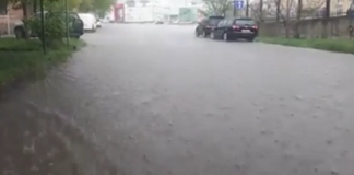 ძლიერი წვიმა და სეტყვა გორში