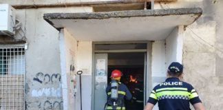 მეგობრობის N41-ში ცეცხლი ელექტროსადენებს გაუჩნდა(+ვიდეო)