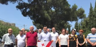 რუსთავი-თბილისის ავტობანი-“ნაციონალური მოძრაობა” ბრიფინგს მართავს
