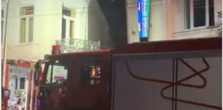 თბილისში, ერეკლე მეორის ქუჩაზე ხანძარია