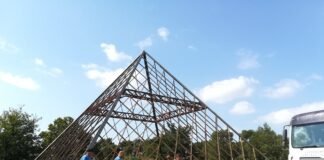 სამუშაოები რუსთავის პირამიდასთან