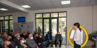 ნინო ლაცაბიძე ომის ვეტერანებს შეხვდა