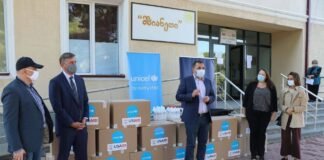 მე-10 ბაღს კორონავირუსისგან თავდაცვის საშუალებები გადაეცა