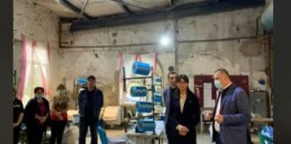 ნინო ლაცაბიძე აზოტის ქარხანაში წარმოების პროცესს გაეცნო