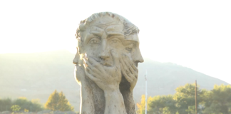 რუსთავის პარკში ჰაერის დაბინძურების თემატიკაზე შექმნილი ძეგლი გაიხსნა