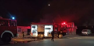 ძველი ბაზრის ტერიტორიაზე ხანძარია