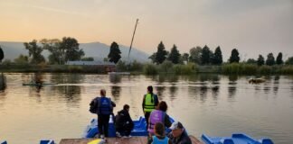 რუსთავის პარკში წყლის ველოსიპედები გამოჩნდა