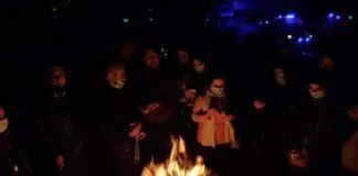 აქციის მონაწილეები ცესკოსთან მთელი ღამის განმავლობაში დარჩენას გეგმავენ