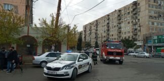 სახანძრო-სამაშველო ეკიპაჟი მე-12 მიკრორაიონში