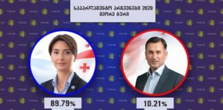 რუსთავში და გარდაბნის 10 თემში ნინო ლაცაბიძემ გაიმარჯვა