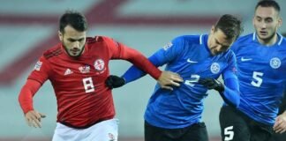 საქართველოსა და ესტონეთს შორის შეხვედრა 0:0 დასრულდა