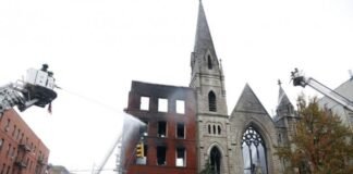 ნიუ იორკში 128 წლის პროტესტანტულ ტაძარში ხანძარი გაჩნდა