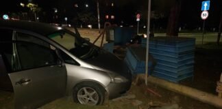 თბილისის ქუჩაზე ავტომობილი ბუნებრივი აირის მილს შეეჯახა