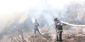 ხანძარს 45 მეხანძრე-მაშველი ებრძვის