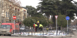 კოსტავას გამზირზე არსებულ მონიტორს დემონტაჟი ჩაუტარდა