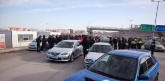 აქციის მონაწილეებმა რუსთავის შემოსასვლელი გადაკეტეს