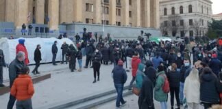 პარლამენტის წინ მიმდინარე აქცია დასრულდა