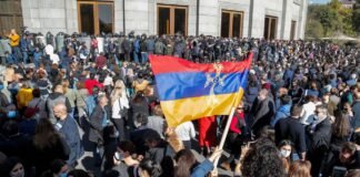 სომხეთში ნიკოლ ფაშინიანის გადადგომის მოთხოვნით აქცია მიმდინარეობს