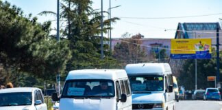 რუსთავში არც კერძო სამარშრუტო ტაქსები იმოძრავებენ