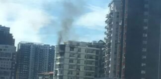 ბათუმში, კორპუსში ხანძრის გამო მოსახლეობის ევაკუაცია განხორციელდა