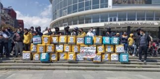 “არა ნამხავანჰესს!” – “გლოვოს”, “ბოლტისა” და “ვოლტის” კურიერები აქციას მართავენ