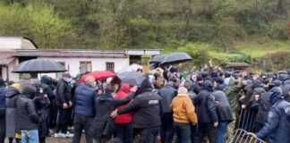 „ნამახვანის“ აქციის მონაწილეებსა და სამართალდამცველებს შორის დაპირისპირებაა