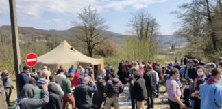 რიონის ხეობაში საპროტესტო აქცია მიმდინარეობს