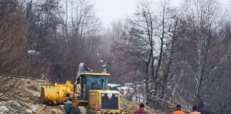 ზუგდიდი-მესტიის საავტომობილო გზაზე მეწყერი ჩამოწვა