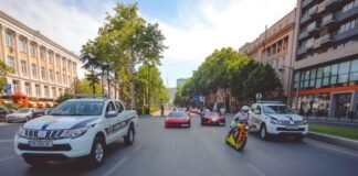 დაცვის პოლიციამ „ფორსაჟის“ ავტო მსვლელობაში მონაწილეობა მიიღო