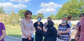 ნინო ლაცაბიძე სოფელ ახალი სამგორის მოსახლეობას შეხვდა