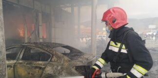 რუსთავის ავტობაზრობაზე ხანძარი ლიკვიდირებულია