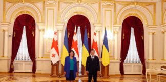 სალომე ზურაბიშვილი ვლადიმირ ზელენსკისთან პირისპირ შეხვედრას მართავს
