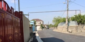 ბოლნისში, სოფელ ნახიდურში ასფალტის საფარი დაიგო