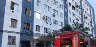 მესხიშვილის ქუჩაზე სახანძრო ეკიპაჟია მობილიზებული