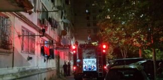 რუსთავში, საცხოვრებელი კორპუსის ლიფტის შახტაში ცეცხლი გაჩნდა