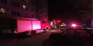 რუსთავში ლიფტის შახტაში ცეცხლი გაჩნდა