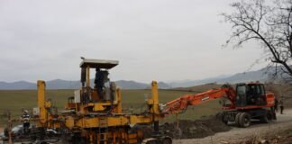 სოფელ მუშევანში, სოფლამდე მისასვლელი გზის მოწყობის მესამე ეტაპი მიმდინარეობს