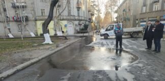 კონსტიტუციის ქუჩაზე ცენტრალური მილი დაზიანდა – როდის აღდგება წყლის მიწოდება