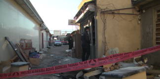 რუსთავში ფეხსაცმელების საწყობში ხანძარი გაჩნდა