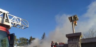 რუსთავში “ქართლი ტექსტილის” საწარმოს ტერიტორიაზე ორი ავტობუსი დაიწვა