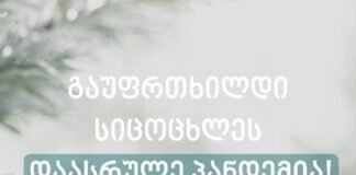 NCDN-სადღესასწაულო დღეებთან დაკავშირებით მოსახლეობას მიმართავს